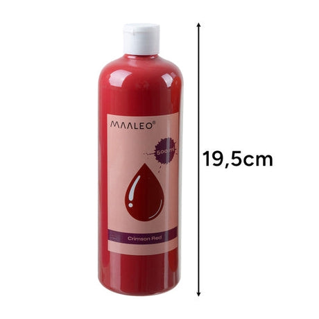 Vattenbaserade målarfärger 12-pack 500 ml/flaska matt, barnvänliga