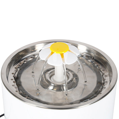 Vattenfontän hund & katt 2,4L med aktivt kolfilter, LED, USB tyst