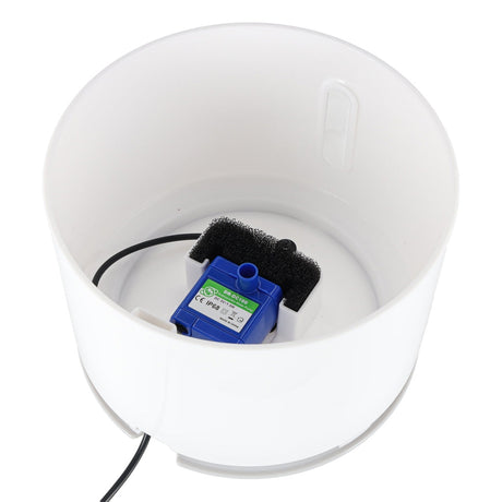 Vattenfontän hund & katt 2,4L med aktivt kolfilter, LED, USB tyst