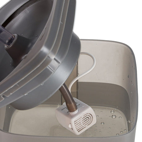 Vattenfontän hund & katt 2 L med aktivt kolfilter, tyst USB-pump