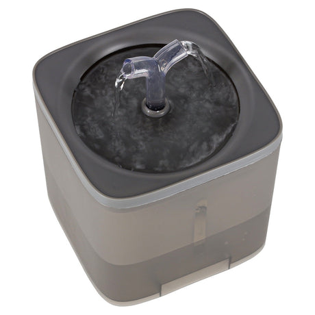Vattenfontän hund & katt 2 L med aktivt kolfilter, tyst USB-pump