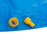 Vattenlekmatta splash pad med fontän 170 cm PVC anslutning trädgårdsslang