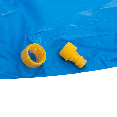 Vattenlekmatta splash pad med fontän 170 cm PVC anslutning trädgårdsslang