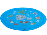 Vattenlekmatta splash pad med fontän 170 cm PVC anslutning trädgårdsslang