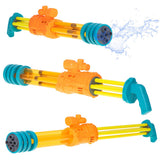 Vattenpistol 56 cm med 4 behållare, plast gul/orange/blå