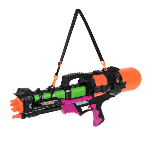 Vattenpistol 60 cm 1,25 l tank 6 m räckvidd med axelband