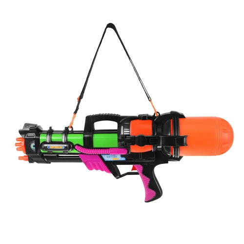 Vattenpistol 60 cm 1,25 l tank 6 m räckvidd med axelband