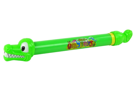 Vattenpistol krokodil i plast 45 cm grön, från 3 år