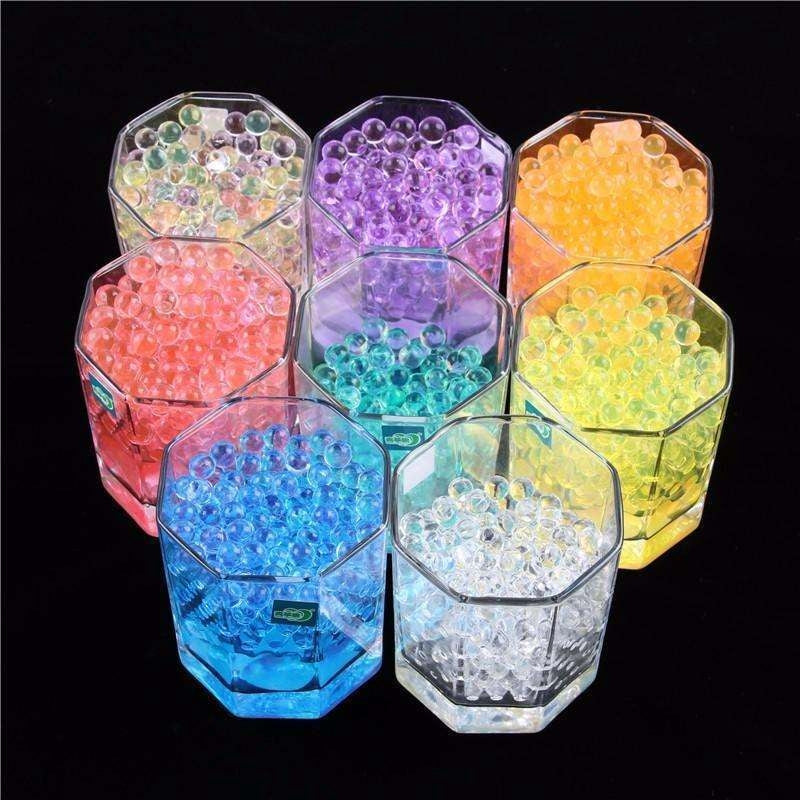 Vattenpärlor vattenkristaller multifärg 24 g ca 2000 st 12-20 mm