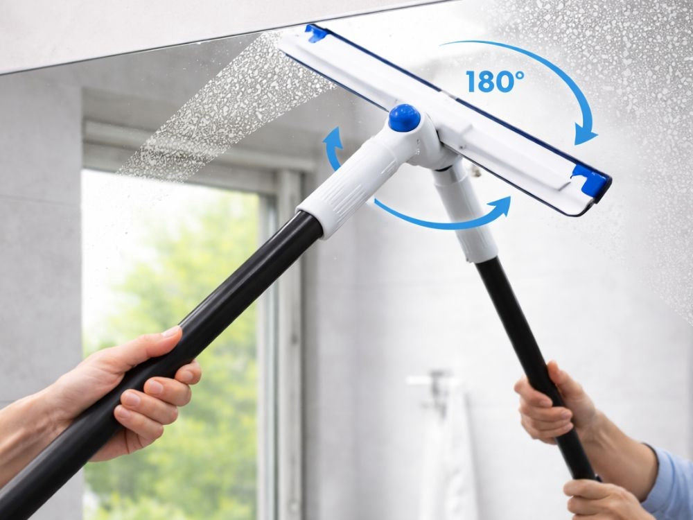 Vattenskrapa 49 cm med teleskopskaft 61,5–144 cm + 1 överdrag