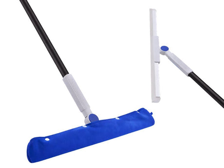 Vattenskrapa 49 cm med teleskopskaft 61,5–144 cm + 1 överdrag