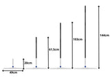 Vattenskrapa 49 cm med teleskopskaft 61,5–144 cm + 1 överdrag