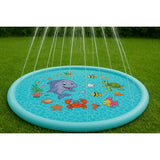 Vattensprinklermatta 150 cm i PVC, anslutning 1 tum till trädgårdsslang