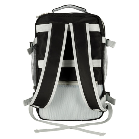 Vattentålig reseryggsäck med USB-port och skofack svart 45x28x16