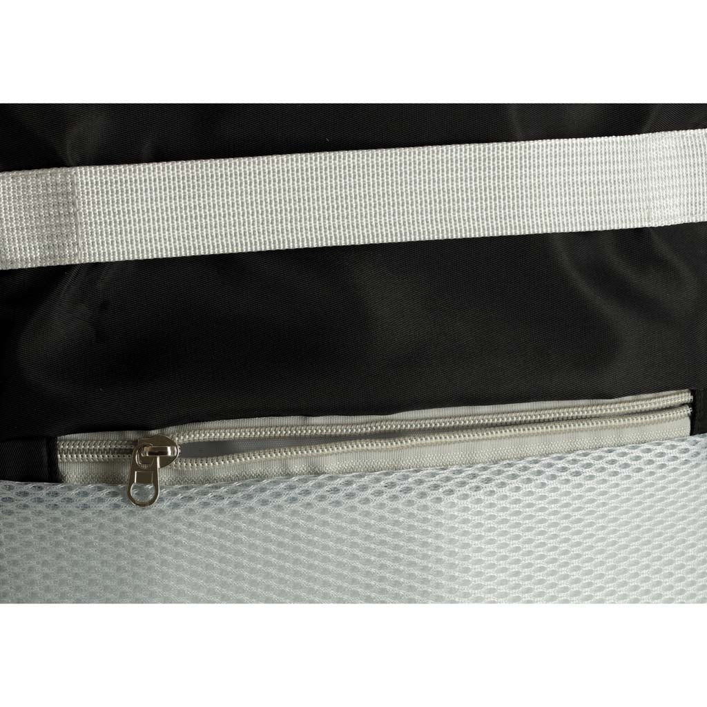 Vattentålig reseryggsäck med USB-port och skofack svart 45x28x16