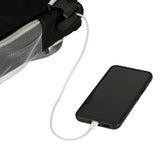 Vattentålig reseryggsäck med USB-port och skofack svart 45x28x16