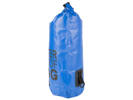Vattentät dry bag 30 L blå 70x37 cm med rem roll-top