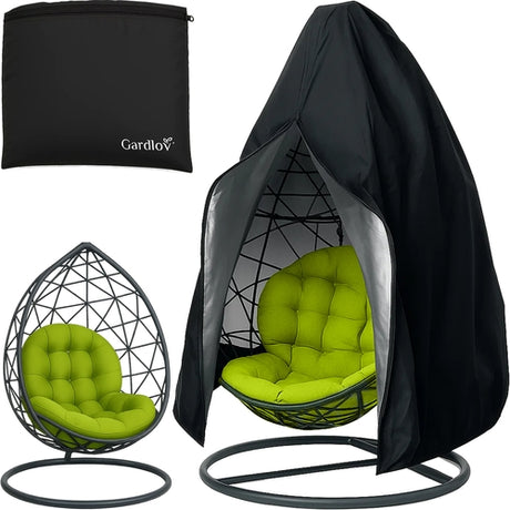 Vattentätt överdrag för hängstol/cocoon-swing 168x115 cm med UV-skydd