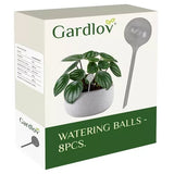 Vattningskulor 8-pack 280 ml transparent PVC för krukväxter