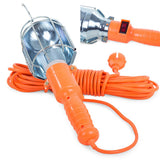 Verkstadslampa 230V med 10 m kabel E27 max 60W orange