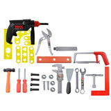 Verktygslåda leksak DIY-kit med borr i plast, 30x19x15 cm, 3+