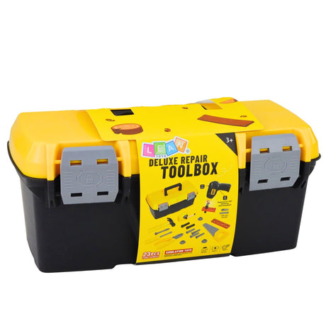 Verktygslåda leksak för barn 23 delar med handtag, batteridriven