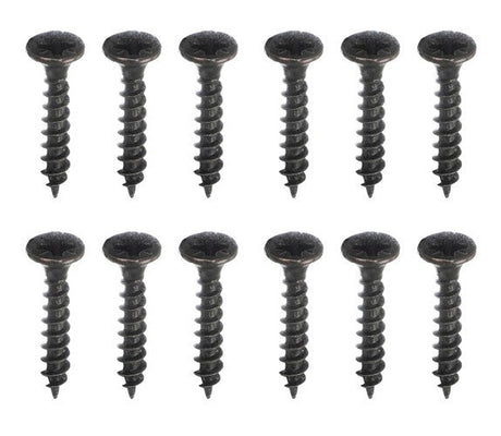 Vägghängare med 3 krokar loftstil matt svart zinklegering 5-pack
