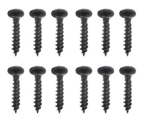 Vägghängare med 3 krokar loftstil matt svart zinklegering 5-pack