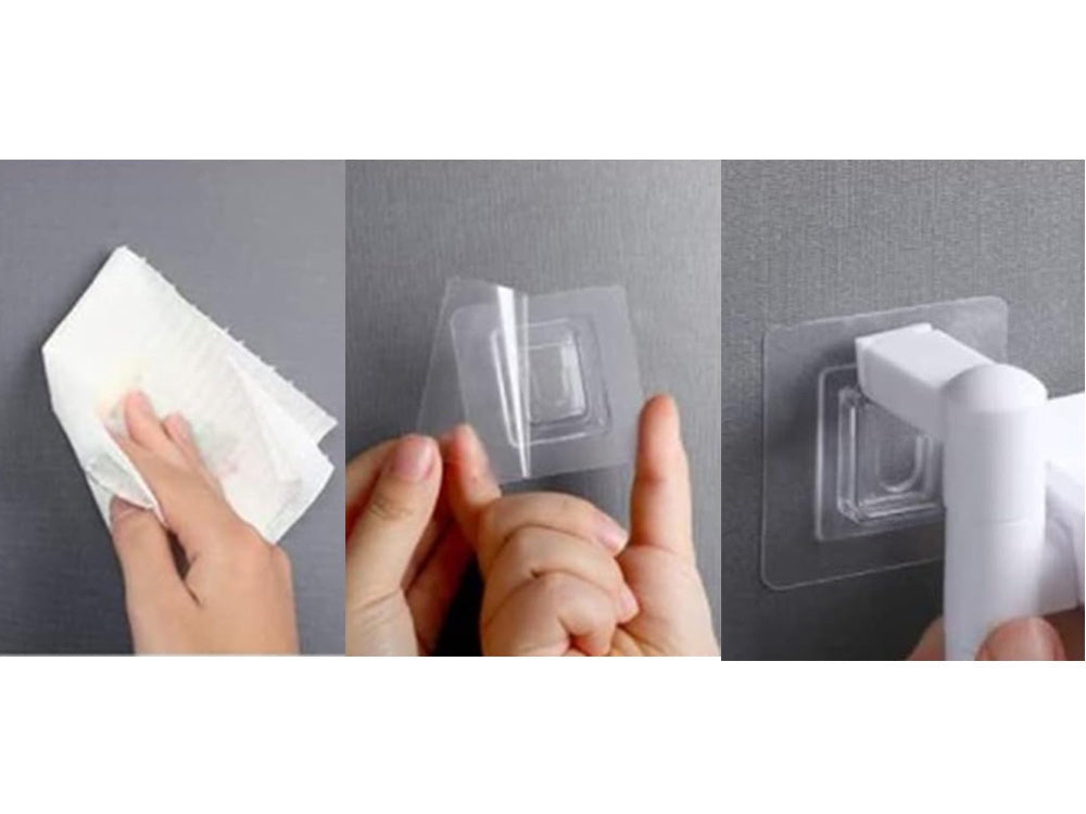 Vägghängt tvålfat för 2 tvålar med handduksstång vit/grå 21,5x31 cm