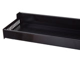 Vägghylla 30x13x5,5 cm pulverlackerad aluminium svart