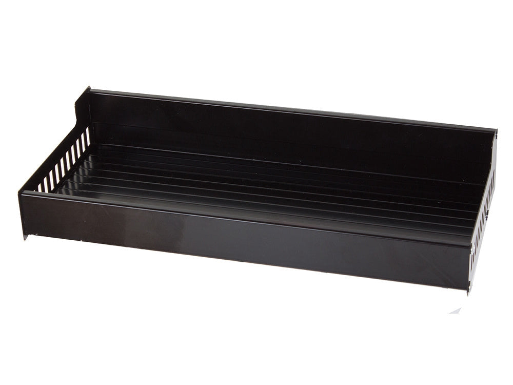 Vägghylla 30x13x5,5 cm pulverlackerad aluminium svart