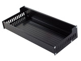 Vägghylla 30x13x5,5 cm pulverlackerad aluminium svart