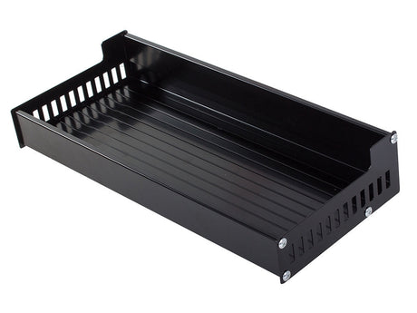 Vägghylla 30x13x5,5 cm pulverlackerad aluminium svart
