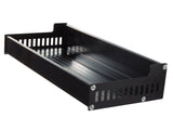Vägghylla 30x13x5,5 cm pulverlackerad aluminium svart