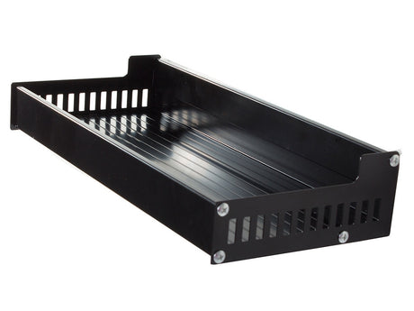 Vägghylla 30x13x5,5 cm pulverlackerad aluminium svart