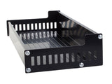 Vägghylla 30x13x5,5 cm pulverlackerad aluminium svart