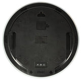 Väggklocka Mars 32 cm analog med LED-display datum/temperatur nätadapter