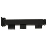 Väggmonterad klädhängare torkställning 18 krokar aluminium svart 123 cm