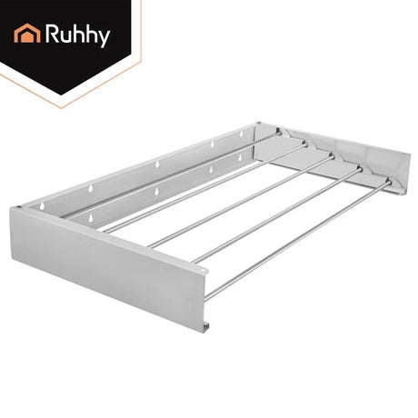 Väggmonterad klädtork 80 cm vikbar aluminium 20 kg belastning
