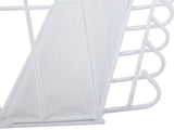 Väggorganiser metall 2 hyllor + 2 självhäftande krokar vit 42 cm