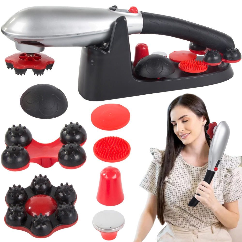 Vibrationsmassager med 7 massagehuvuden uppladdningsbar 41 cm