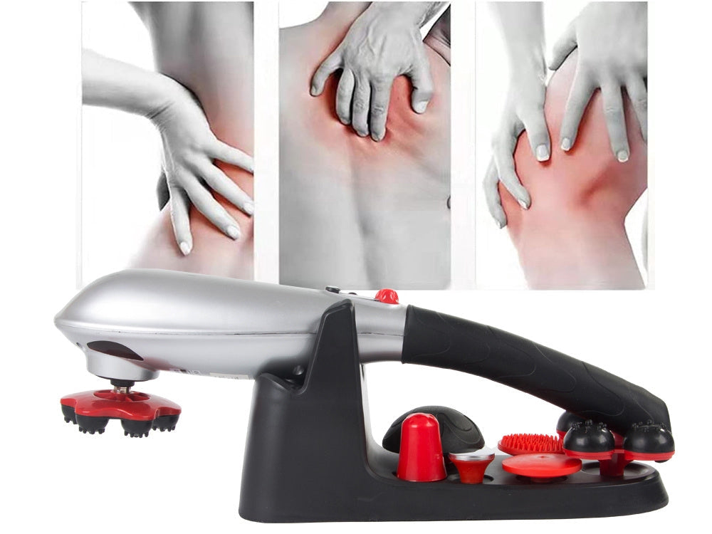 Vibrationsmassager med 7 massagehuvuden uppladdningsbar 41 cm