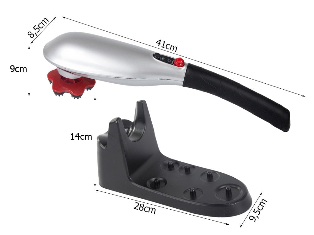 Vibrationsmassager med 7 massagehuvuden uppladdningsbar 41 cm
