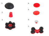 Vibrationsmassager med 7 massagehuvuden uppladdningsbar 41 cm