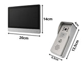 Videodörrtelefon 6" touchscreen 1080p WiFi Tuya med dörrlås/grindstyrning