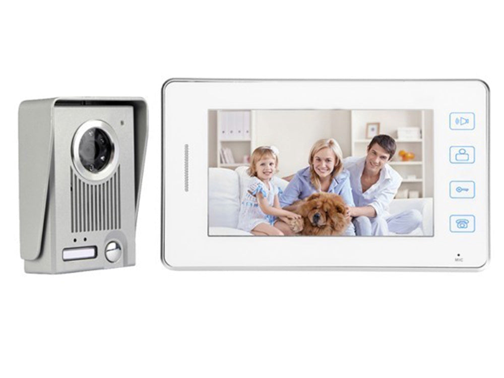 Videoporttelefon med monitor trådbunden 500 TVL 90° 10 m kabel