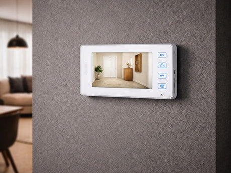 Videoporttelefon med monitor trådbunden 500 TVL 90° 10 m kabel
