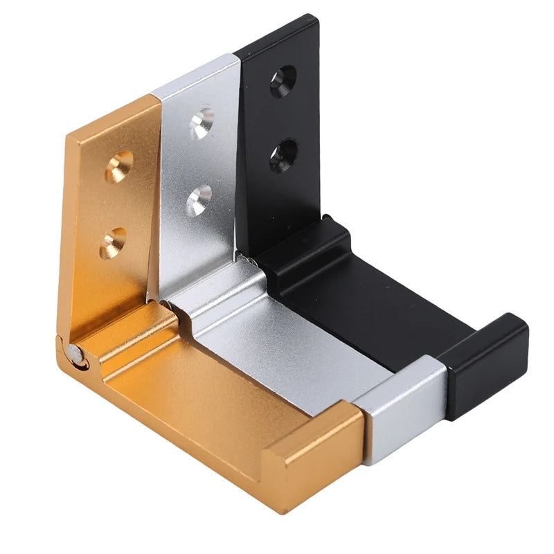 Vikbara väggkrokar i aluminium 2-pack 15 kg med monteringsmaterial