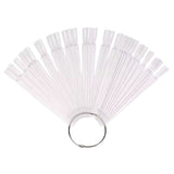 Visningstippar med Ring - 50 St Display prov för Nagellack - Nail Swatch Sticks