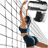 Volleyball- och badmintonnät 9,5x1 m med rep och väska